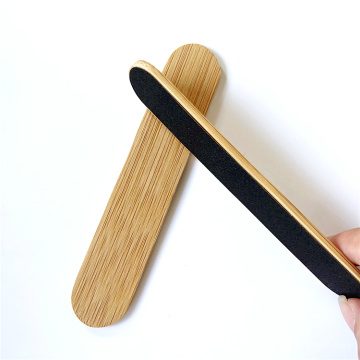 Fila de uñas de papel de lija de bambú natural